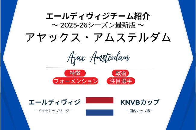 エールディヴィジ：25‐26シーズン】アヤックスの選手